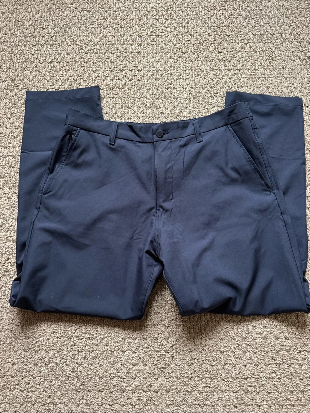 Marc New York Andrew Mark Men's Navy Blue Performance Wrinkle Free Office Chinos